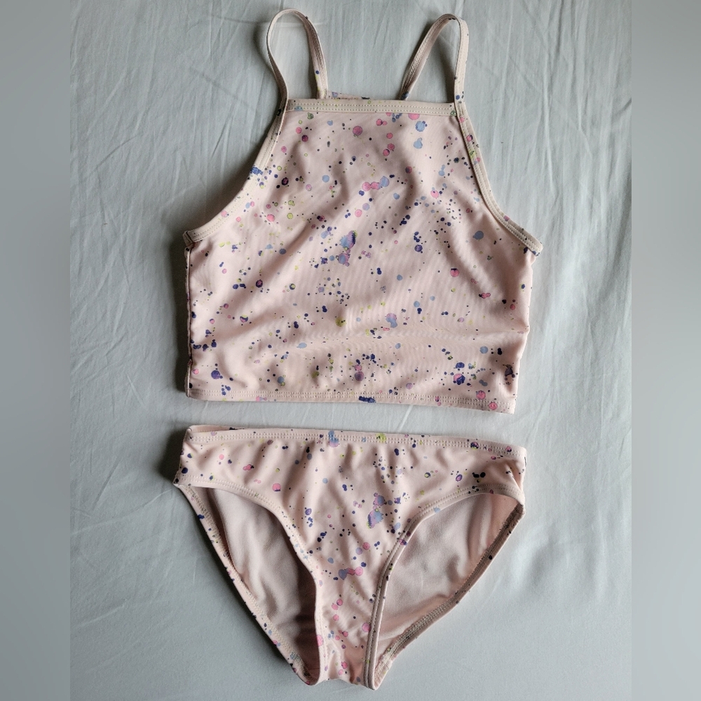 GAP Girl's Pink Tankini Swimsuit Set Size 8